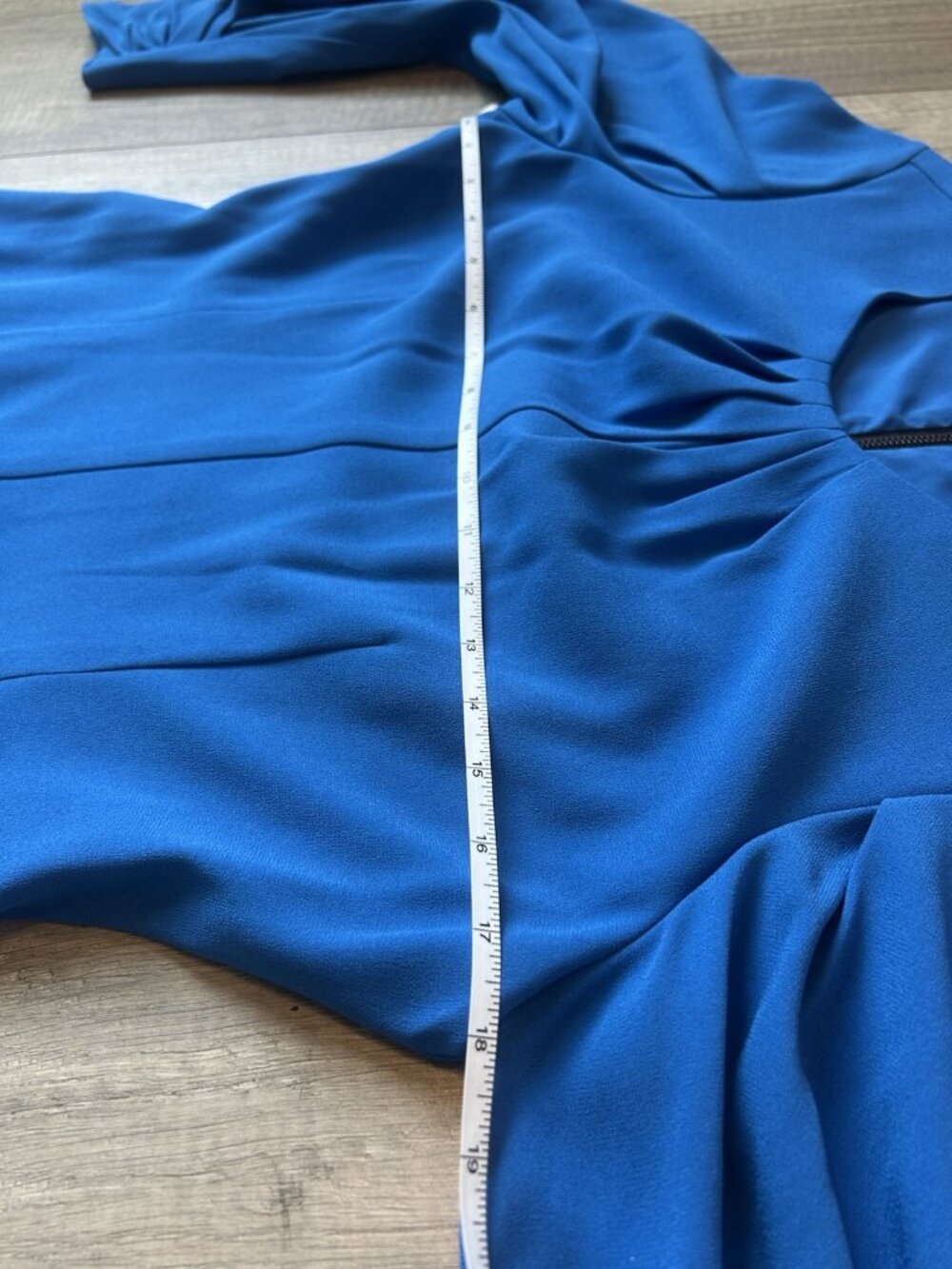 Kobi Halperin Jemima Dress 8 Blue Teal Pleated Long Sleeve NWT Graduation New - Picture 12 of 16